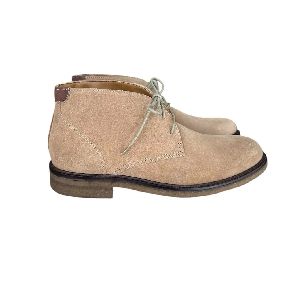 JOHNSTON & MURPHY Suede Chukka‎ Boots Tan Desert Men’s 7.5 Quiet Luxury Heritage